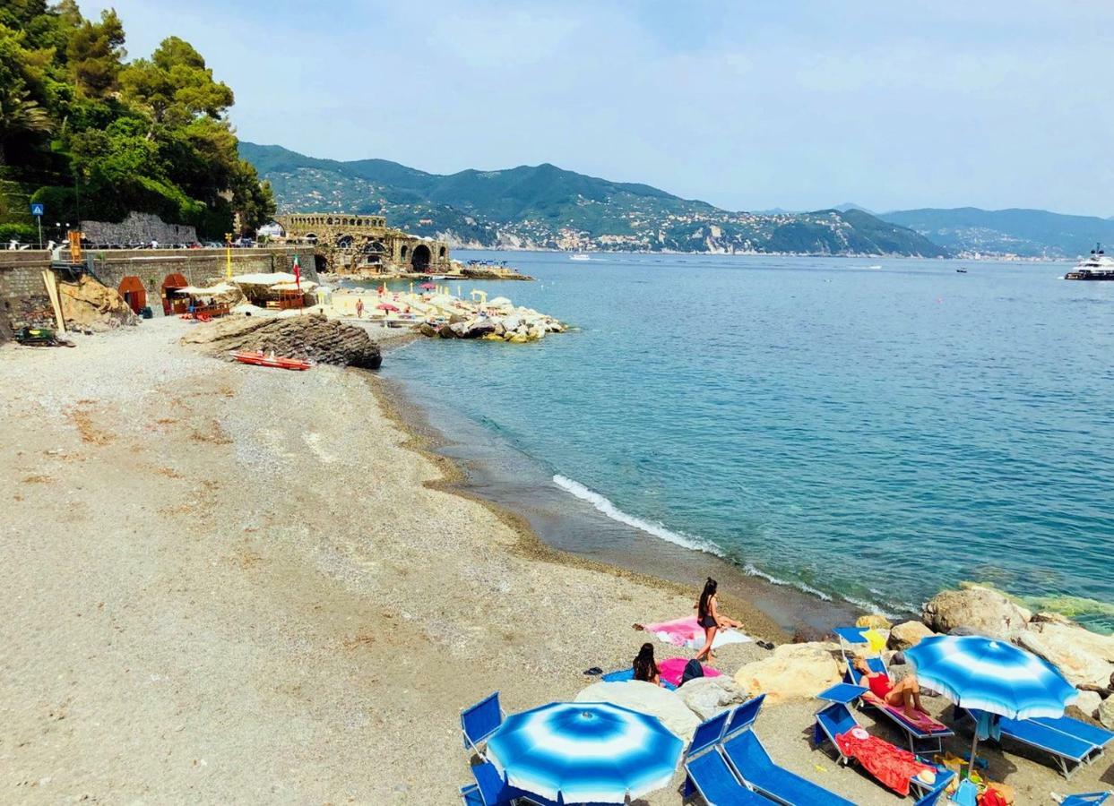 Portofino Seaview Apartment, 50 Meters From The Beach, Free Parking, Air Conditioning Paraggi Exterior photo